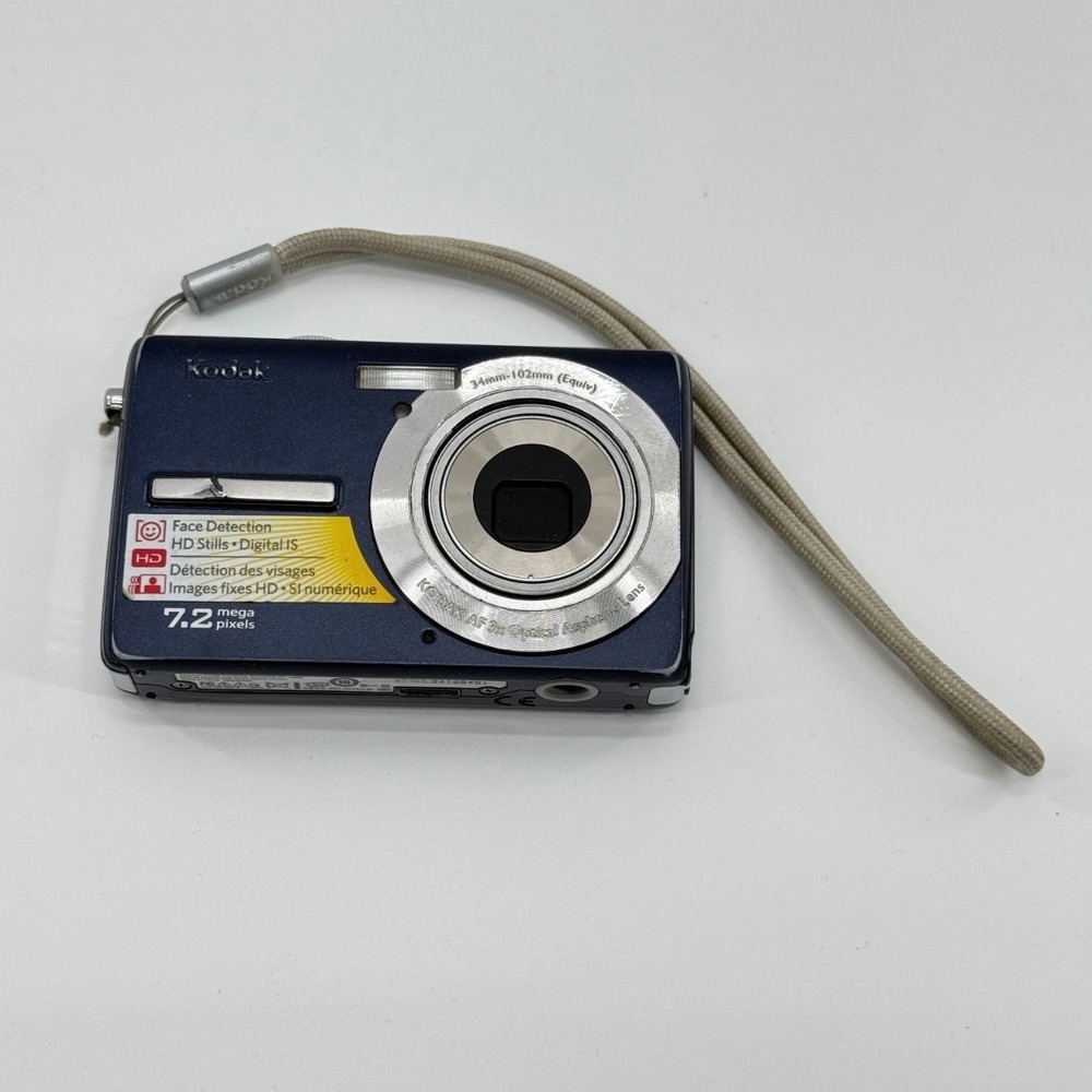 Kodak Digital Camera M763 7.2MP 3x Zoom Navy Blue Parts Repair
